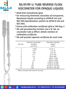 เครื่องวัดความหนืดของท่อ BS-IP-RF Oswald สำหรับการทดสอบความหนืดของผลิตภัณฑ์น้ำมันหล่อลื่นน้ำมันอุปกรณ์ทดสอบการไหลย้อนกลับ - Product Image 3