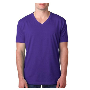 T-shirt homme manches courtes en tissu tricoté, logo et impression personnalisés, col en V, 220 g/m² - Product Image 2