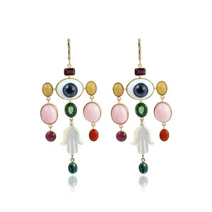 Pendientes de gota de Plata de Ley 925 más vendidos para mujer, amatista Africana clásica, múltiples piedras preciosas para fiesta o regalo - Product Image 5