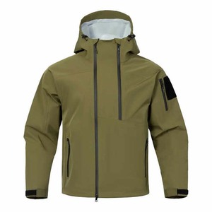 Coupe-vent en toile bicolore de haute qualité pour hommes-Vestes de style de rue à capuche durables et confortables pour un usage quotidien à la mode - Product Image 5
