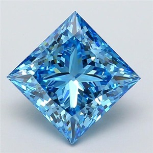 Princesa, Diamante de Laboratorio de 3.50ct, Azul Intenso, VS1, para Joyería, Diamantes Sueltos - Product Image 1