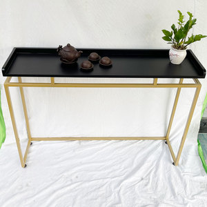 Modern/Elegant Wooden <b>Console</b> <b>Table</b> with Iron Frame for Living Room/Hotel/Bedroom-CST037 - Product Image 4