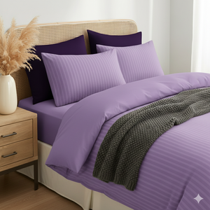 Ensemble de housse de couette King Size en fibre de bambou 100% premium, style moderne, doux, respirant, uni, 140 GSM, polyester, toutes saisons - Product Image 3