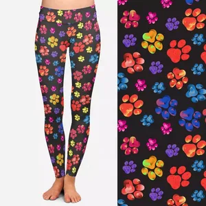 Custom Women's Workout Scrunch Butt <b>Leggings</b> <b>High</b> <b>Waist</b> Solid Spandex/Nylon Soft - Product Image 3