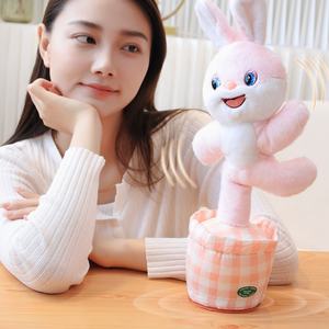 Nouvel arrivage en stock : Peluche musicale parlante et dansante pour bébé, lapin qui apprend à parler, jouet doux pour enfants, cadeau d'anniversaire - Product Image 3