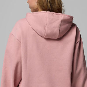 Sweat-shirt pour femme respirant à prix avantageux et réglable avec logo personnalisé en couleur unie pour les acheteurs en gros avec manches longues, vêtements décontractés - Product Image 5
