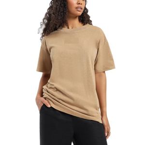 Femmes T Shirt Manches Courtes Col Ras du Cou Coupe Décontractée Tissu Doux Minimal Chic Casual Wear Parfait pour toutes les Tenues de Saison - Product Image 1