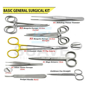 Kit de Cirugía de eliminación de sutura general básica quirúrgica Instrumentos de acero inoxidable por INSTRUMENTO QUIRÚRGICO SUAVE - Product Image 2