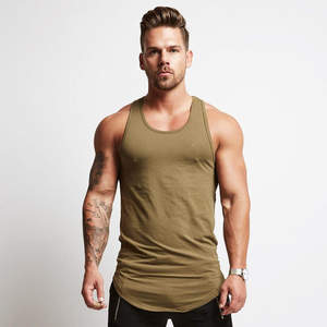 Débardeurs de sport pour hommes en coton personnalisé OEM débardeurs pour Fitness musculation mode Stringer Singlets - Product Image 5