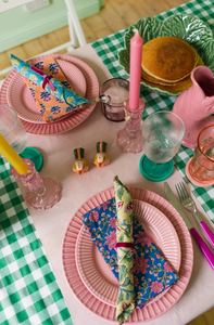 Servilletas personalizadas de tela de algodón de 100 por ciento de colores de otoño, servilletas de comedor hechas a mano bordadas a mano florales surtidas - Product Image 5