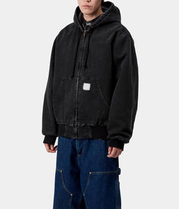 Veste de survêtement d'hiver pour homme avec logo personnalisé, col montant, motif lettres, design réversible - Product Image 3