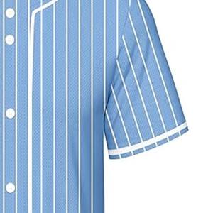 Vêtement de sport unisexe à manches courtes en gros, logo personnalisé, maillot de baseball et de softball, respirant, séchage rapide, 100% polyester, personnalisé - Product Image 6