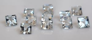 Natural 5mm Aguamarina Cuadrado Facetado-Aguamarina Suelta Calidad Superior - Product Image 4