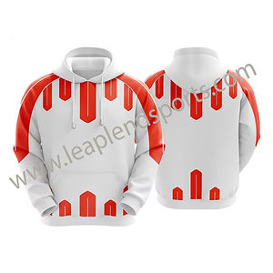 เสื้อฮู้ดผ้าฟลีซของผู้ชายเสื้อสวมหัวมีฮู้ดพิมพ์ลายพัฟระบายอากาศโลโก้ออกแบบได้ตามต้องการ - Product Image 4