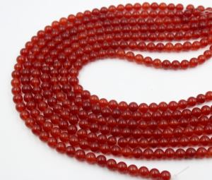 Perles rondes en cristal rouge naturel Caroline, perles en vrac, perles rondes Caroline, perles rondes de qualité supérieure, taille 8 mm - Product Image 1