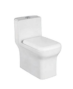 Juego de inodoro de cerámica moderno de una pieza, tanque oculto, doble descarga, montado en el suelo, drenaje, baño, WC, mercado de Oriente Medio - Product Image 2