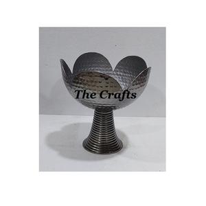 Tazón para Chocolates Color Gris Metálico, Diseño Moderno, Tazón para Servir Dulces y Bocadillos, para Uso en Bodas y Cenas - Product Image 1