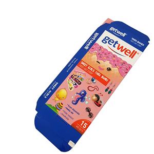 Cajas de Cartón Bristol Reciclables con Recubrimiento UV, Laminado Mate y Relieve para Empaquetado de Apósitos para Heridas en el Sector Salud - Product Image 1