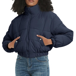 เสื้อแจ็คเก็ตแขนยาวโอเวอร์ไซส์ผ้าแคนวาสผู้หญิงมีซิปรูดซิปขึ้นโลโก้แบบกำหนดเอง - Product Image 3