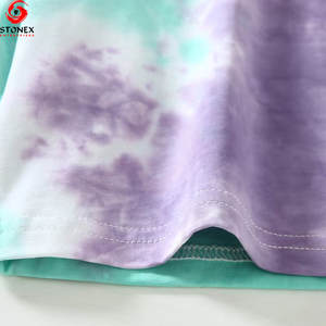 T-shirt pull-over surdimensionné personnalisé avec logo, respirant, tie-dye, 100 % coton premium, pour homme, avec design vierge, grandes tailles - Product Image 5