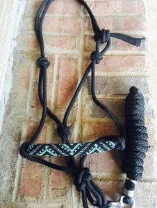 Cabestro de cuerda con cuentas de nailon suave y cómodo para entrenar caballos, cuentas multicolores, proveedor indio de cuero para montar a caballo - Product Image 3