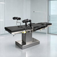 Table d'opération électrique CH T200 à quatre commandes avec plateau transparent aux rayons X pour salle de chirurgie hospitalière à arc en C