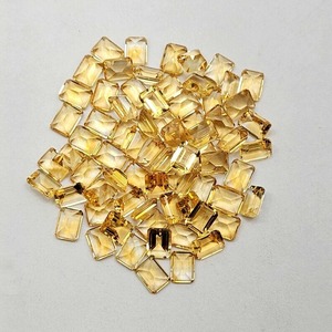 พลอยซิทรินธรรมชาติ 10x12 มม. สีเหลือง ทรงแปดเหลี่ยม สำหรับทำเครื่องประดับ หินประจำเดือนเกิดเดือนพฤศจิกายน - Product Image 5