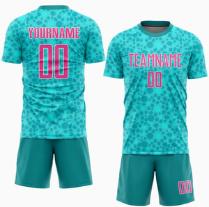 Uniforme de fútbol de manga corta con diseño personalizado para adultos con técnica de impresión - Product Image 2
