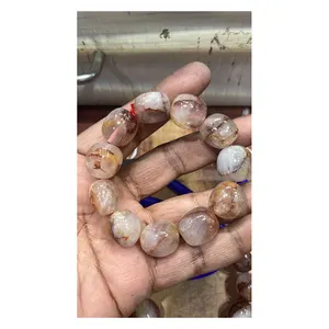 ลูกปัดควอตซ์ลิเธียมเนื้อเนียน ขายดี สำหรับทำสร้อยข้อมือ สำหรับผู้ชาย ผู้หญิง สำหรับงานปาร์ตี้ งานแต่งงาน งานครบรอบ ผลิตโดยผู้ผลิตชาวอินเดีย - Product Image 1