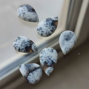 Opale Dendrite Naturelle AAA Cabochon en provenance d'Inde pour une paire de cabochons en opale Dendrite naturelle de haute qualité Lot 20% de réduction et cadeau - Product Image 2