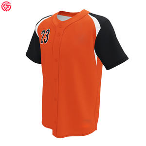 Maillot de baseball à boutons complets Meilleur design Léger Impression de logo personnalisé Vêtements de sport Prix bon marché et bon matériel - Product Image 2