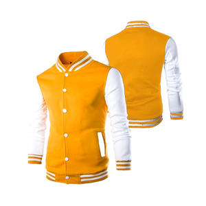 ¡Fabricante directo! La mejor chaqueta de invierno informal de lana con mangas de cuero blanco con precio al por mayor - Product Image 1