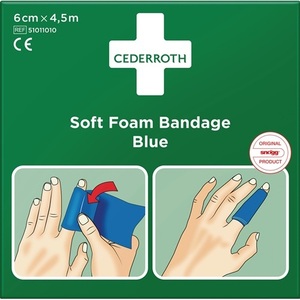 Vendaje Elástico Autoadhesivo Azul de 6 cm x 4.5 m en Rollo de Cederroth - Product Image 1