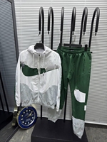 Ensemble de survêtement deux pièces pour homme : veste à capuche zippée et pantalon de jogging imprimés sur mesure – Idéal pour la gym, le fitness et la course à pied (collection automne)