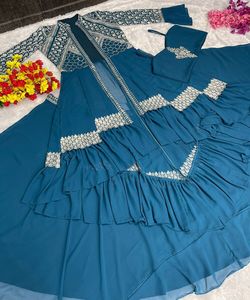 3 pièces Salwar Kameez femmes indiennes pakistanaises ethniques dames fête Punjabi couture disponible en gros pelouse costume vêtements - Product Image 6