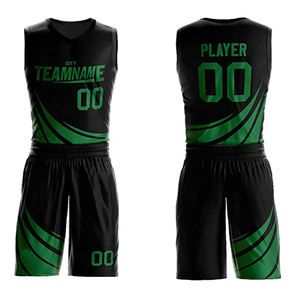 Ensemble de maillots de basket-ball réversibles en polyester 100% de haute qualité pour hommes, vêtements d'entraînement de baseball et de softball respirants personnalisables - Product Image 4
