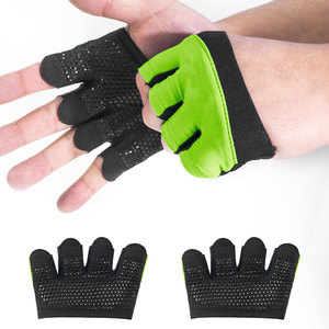 Guantes de Gimnasio de Neopreno Antideslizantes con Absorción de Impactos en la Palma para Entrenamiento, Guantes Profesionales de Levantamiento de Pesas sin Dedos - Product Image 1