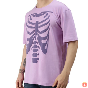 T-shirts personnalisés pour hommes, écologiques, anti-boulochage, à séchage rapide, à manches courtes, col rond, haute qualité, logo personnalisé, épaules tombantes, respirants - Product Image 3