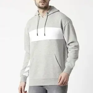 Pullover Grey Color Hoodie With Customized Color, Size, Fabric 100% Cotton Available With Printed Or Embroidery Logo