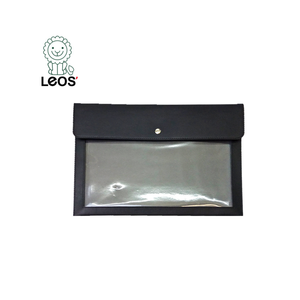 Clear View Cover A4 Leather Organizer <strong>File</strong> <strong>Folder</strong> Envelope <strong>with</strong> Magnet <strong>Button</strong> <strong>File</strong> <strong>Folder</strong> Stationary - Product Image 2