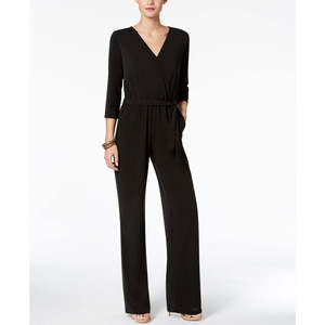 Ny Collection Mono negro con cinturón para mujer, talla pequeña, cintura alta, para entrenamiento, con estampado y patchwork de malla, para fitness, talla XS - Product Image 1