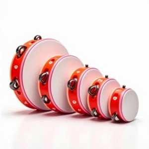 Tamburello DIDÁCTICO Th10 6B Blanco y Rojo 404823 - Product Image 2