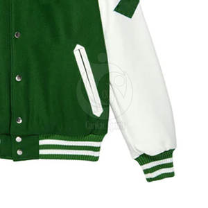 Veste de baseball d'hiver personnalisée de qualité supérieure, style streetwear, col montant, coupe-vent et respirante à prix avantageux - Product Image 3