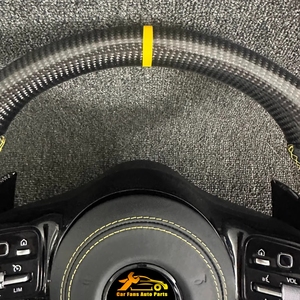 <span class=keywords><strong>Volant</strong></span> de voiture en fibre de carbone de conception sportive avec cuir violet pour Benz <span class=keywords><strong>Amg</strong></span> Gt C63s Cla45 <span class=keywords><strong>A45</strong></span> ODM <span class=keywords><strong>volant</strong></span> OEM - Product Image 6