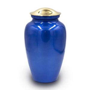 Urna de cremación de esmalte azul al por mayor urnas de adultos con estampado de peces para cenizas recuerdo urnas de cremación personalizadas hechas a mano seres queridos - Product Image 3