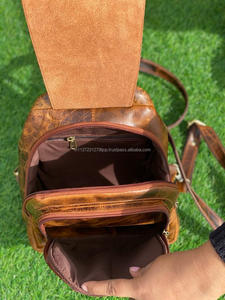 กระเป๋าเป้หนังสำหรับทุกเพศขายดีกระเป๋าสะพายหลังหนังแท้คุณภาพพรีเมี่ยมกระเป๋าวินเทจอเนกประสงค์สำหรับไปโรงเรียน - Product Image 6