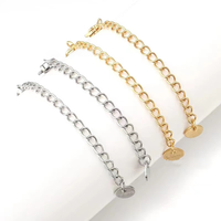 Chaînes d'extension plaquées or 18 carats, fermoirs à langouste, connecteurs pour la fabrication de bijoux DIY, bracelets, colliers, accessoires