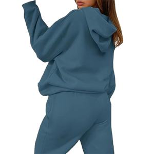 OEM Survêtements décontractés de haute qualité Pull à capuche pour femmes et pantalon ample Entraînement sportif Jogging Survêtement Survêtement d'hiver - Product Image 6