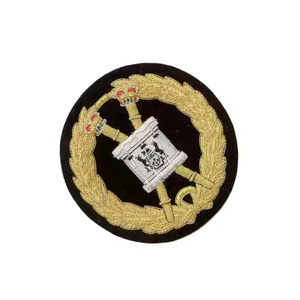 Best Quality Hand Embroidery Blazer Badge Crown Embroidered Patch for the Hat / Appliques for <b>Clothes</b> Sequin Badges - Product Image 4