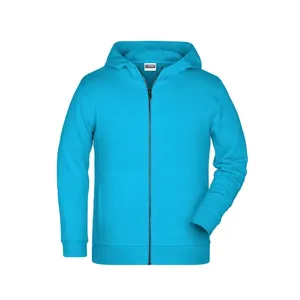 Sweat à capuche zippé bio et durable pour enfants – Sweats et pulls promotionnels - Product Image 4